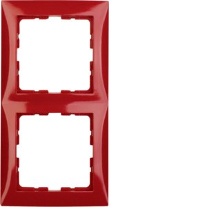 Berker - Abdeckrahmen Rahmen 2f. rt 10128962 glänzend