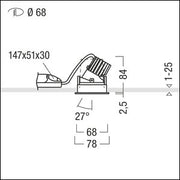 Zumtobel Group - Downlight/Strahler/Flutlicht LED-Downlight PANOS INF #60816912 4000K