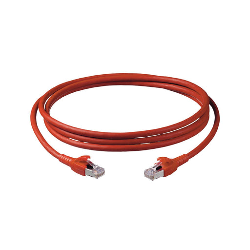 Corning - Patchkabel Kupfer Patchkabel Cat.6 5m CCAEGB-D5002-A050-C0 S/STP,LSOH, rot − 6 Stück