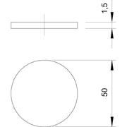 OBO Bettermann - Durchführungstülle Staubschutzplättchen 107 S VTEC M50 − 100 Stück