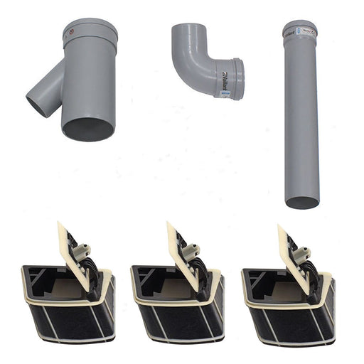 Vaillant - Anschluss-/Rohrbausatz Erweiterungs-Set 0020186771 3er-Kaskade DN130 PP