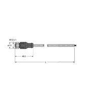 Turck - Konfektioniertes Sensor-Aktor-Kabel Feldbusleitung RKCV-FBY48BK-3M/5D − 1 Stück