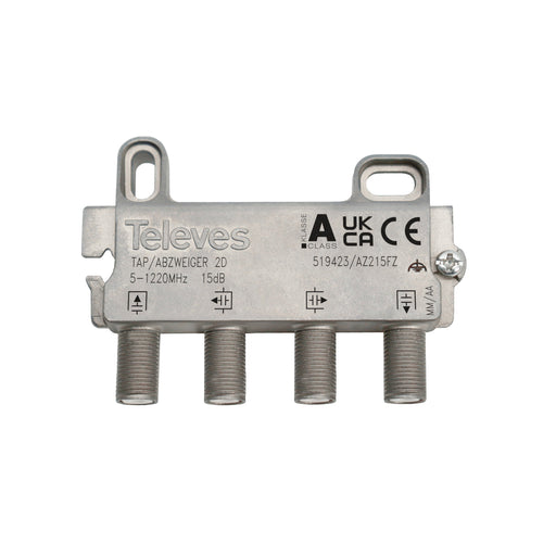 Televes - Abzweiger und Verteiler Abzweiger 2f. AZ215FZ 5-1218 MHz AD: 15 dB