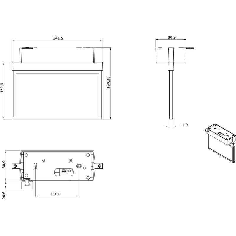 RP-Technik - Sicherheitsleuchte Rettungszeichenleuchte GAMD403WL 3h, Wireless