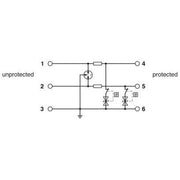 Phoenix Contact - Überspannungsableiter für Informations-/MSR-Technik Überspannungsschutzgerät TTC-6P-2X1-24DC-UT-I