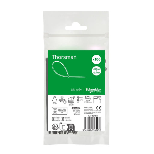Schneider Electric - Kabelbinder Thorsman IMT46402 100x2,5mm VPE=100Stk