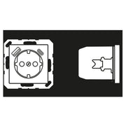 Jung - Steckdose SCHUKO Steckdose A 1520-15 CA SW mit USB Typ AC