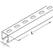 PohlCon (Puk) - Stiel/Profilschiene Konsolhalter-Schiene KHA 8-02F