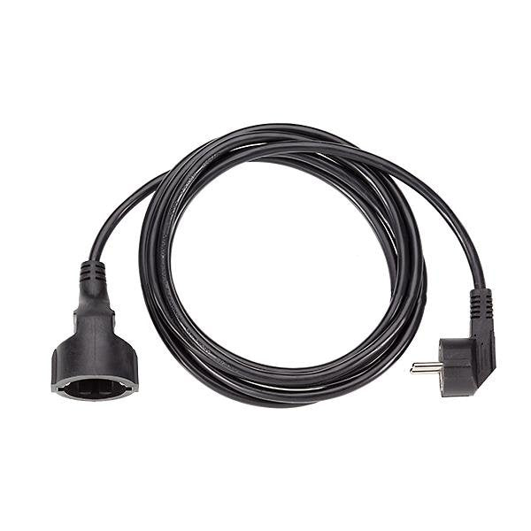 Bachmann - Netzanschlussleitung Schutzkontakt-Verlängerung 341.185 PVC 3,00m sw