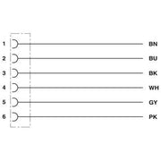 Phoenix Contact - Konfektioniertes Sensor-Aktor-Kabel Sensor-/Aktor-Kabel SAC-6P- 3,0-PUR/DTFS