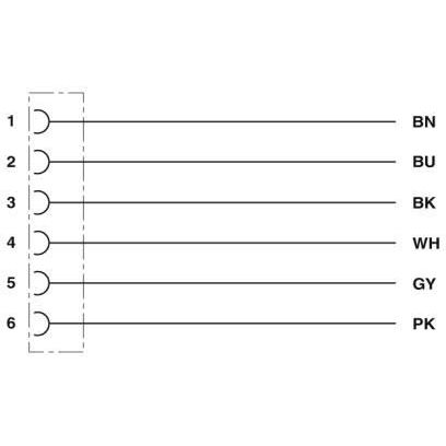 Phoenix Contact - Konfektioniertes Sensor-Aktor-Kabel Sensor-/Aktor-Kabel SAC-6P- 3,0-PUR/DTFS
