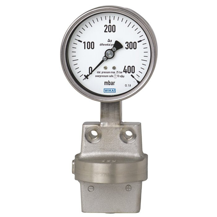 Wika Wiegand - Differenzdruckmanometer DifDrucMano 73251160 Cl1,6 7783473 16bar 2xG1/4innen