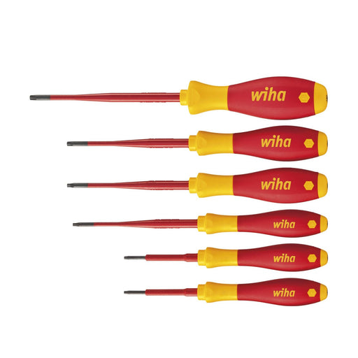 Wiha - Schraubendreherset 6-rund Schraubendreher 3251SF K6 SATZ 6tlg SoftFinish electric