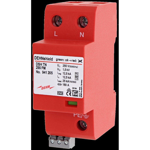 DEHN - Kombi-Ableiter für Energietechnik Kombiableiter DEHNshield DSH TN 255 FM Typ 1+2, 1-p. TN Sys