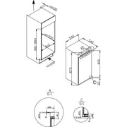 Amica - Kühlschrank EB-Kühlgerät EVKSX 353 905 Festtür