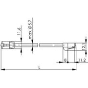 Telegärtner - Patchkabel Kupfer Patchkabel F/UTP Cat.5e 100008524 sw, 3 m, MP8, LSZH