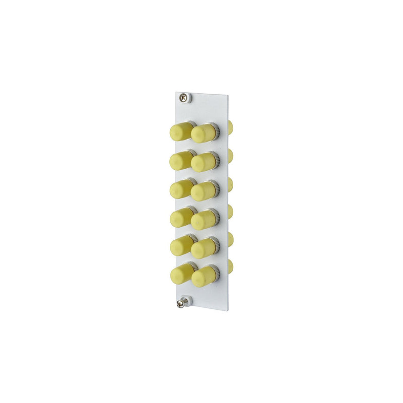 Metz Connect - Patchpanel LWL OpDAT REGpro Frontplatte 15024A0112-E 3HE 12xST Keramik