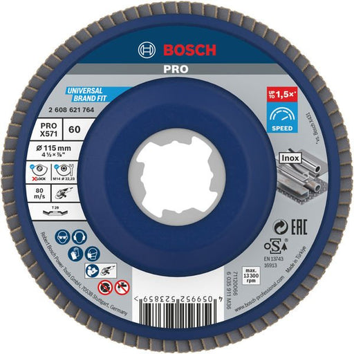 Bosch - Trenn-/Schleifscheibe PRO X571 2608621764 Fächerschleifscheibe