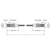 Turck - Rundsteckverbinder, feldkonfektionierbar (Industriesteckverbinder) Verbindungsleitung RSSD-RSSD-4422-16M Industrial Ethernet