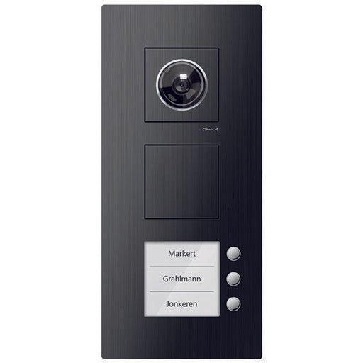 TCS Tür Control - Türstation für Türkommunikation Video Außenstation CAE2103-0156 3 Tasten, re, AP sw