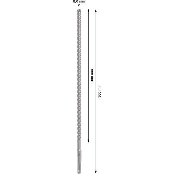 Bosch - Bohrer PRO SDS plus-5X 2608833793 Hammerbohrer 8 x 300