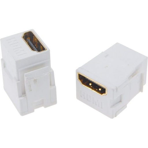 Peha - Einsatz/Abdeckung für Kommunikationstechnik Keystone 2 x HDMI-Buchse D 1951.02 HDMI reinweiß