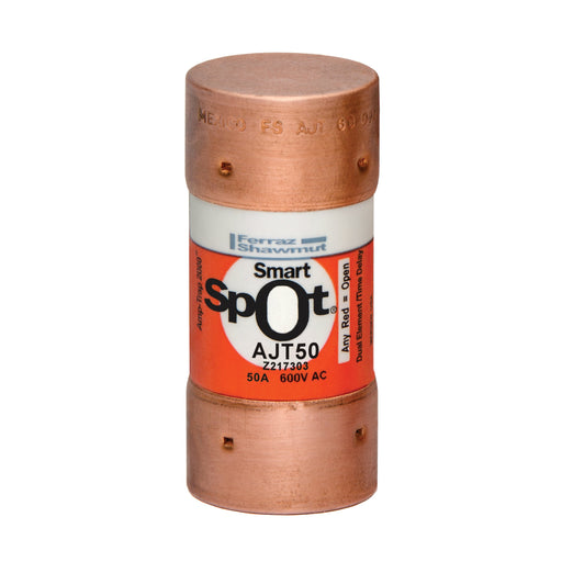 Mersen - Zylindrische Sicherung Sicherungseinsatz Class J AJT50 50A/600V 27x60 − 10 Stück