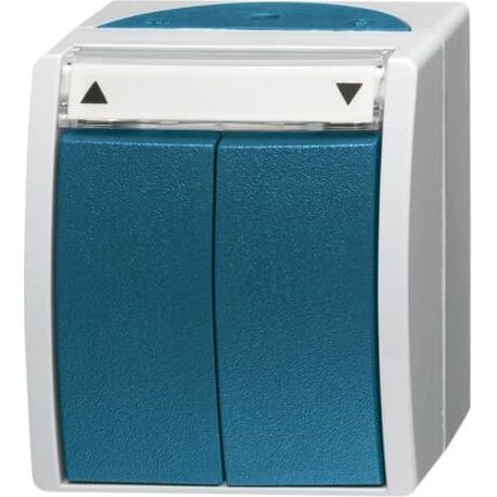 Busch-Jaeger - Jalousieschalter/-taster Jalousietaster AP 2621/4 W-53 m.Beschriftungsbogen
