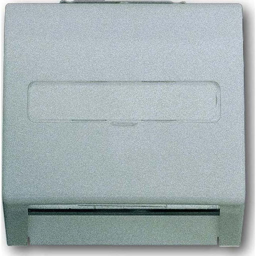 Busch-Jaeger - Einsatz/Abdeckung für Kommunikationstechnik Zentralscheibe alu/si 1758-783 f.Kom.Steckverbinder