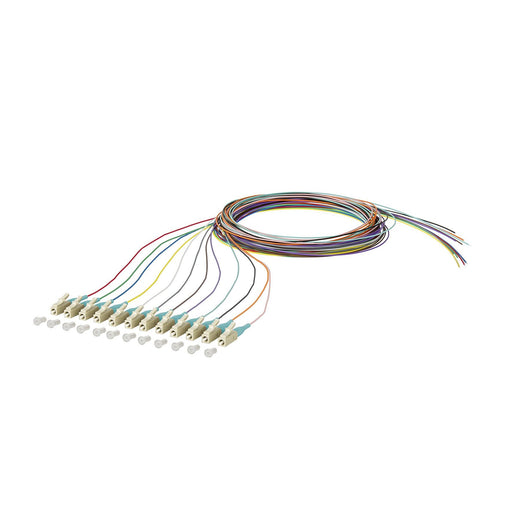 Metz Connect - LWL-Pigtail OpDat Faserpigtail OM3 LC 50/125, OM3, 2m 50/125, 2m − 12 Stück