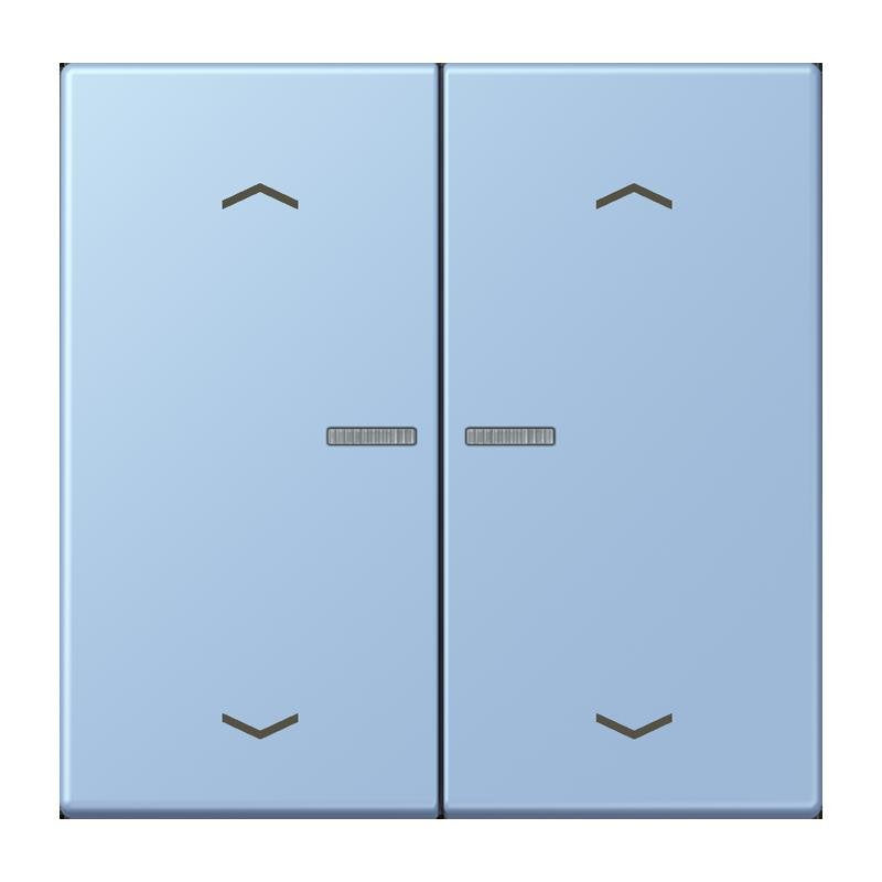 Jung - Abdeckung/Bedienelement für Installationsschalterprogramme Wippe mit Lichtleiter LC 102 KO5P 207 outremer moyen