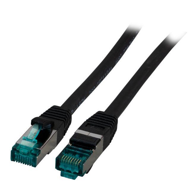 EFB-Elektronik - Patchkabel Kupfer Patchkabel Cat.6A S/FTP EC6000A 1.5m sw RJ45