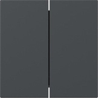 Gira - Abdeckung/Bedienelement für Installationsschalterprogramme Wippe 2f gerade 349528 Anthrazit