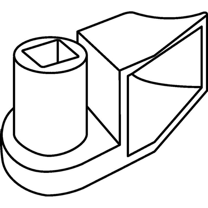 HellermannTyton - Befestigungssockel und -element für Kabelbinder Befestigungssockel SBH3 PA6.6 BK schwarz − 500 Stück