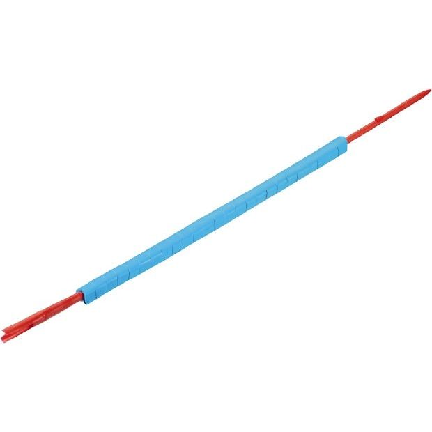 Weidmüller - Kabelmarkierungssystem Leitermarkierer CLI R 1-3 BL/SW - m.Montagedorn − 10 Stück