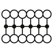 Phoenix Contact - Durchgangs-Reihenklemme Verteilerblock PTFIX 12X2,5-NS35 BK − 8 Stück