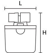 HellermannTyton - Verbindungs-/Übergangsmuffe Gel-Kabelgarnitur Relilight #435-01654 V41 U1 PA66V0BK10