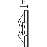 HellermannTyton - Befestigungssockel und -element für Kabelbinder Befestigungssockel TY3G1S-N66-NA − 100 Stück