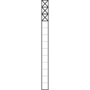 Siedle&Söhne - Kommunikations-Säule Kommunikations-Stele KS 613-3 SM 1,3m sil/met 3Mod