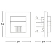 Steinel - Bussystem-Bewegungsmelder Präsenzschalter IR 180 UP WS KNX KNX
