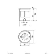 EVN Lichttechnik - Bodeneinbauleuchte LED-Bodeneinbauleuchte PC67106002NA IP67