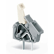 WAGO - Leiterplattenklemme Anreihbare Leiterplattenk. 256-743 Drücker,2,5mm²,lgr − 100 Stück