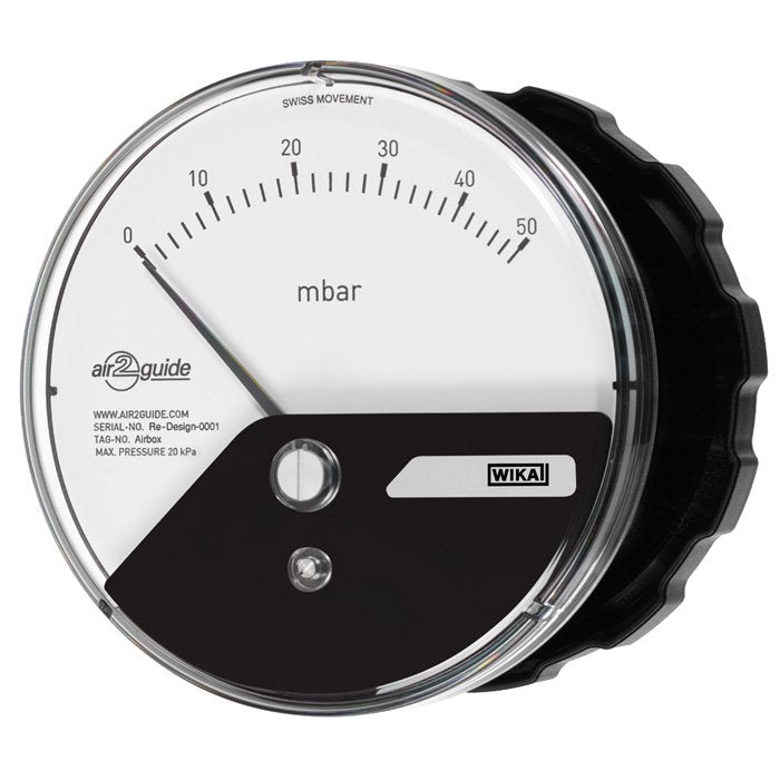Wika Wiegand - Differenzdruckmanometer Diff.Druck.Messg. A2G-10 43772919 0Pa-1000Pa Einbau
