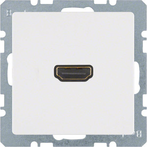 Berker - Einsatz/Abdeckung für Kommunikationstechnik Steckdose High Definition 3315426089 polarweiß samt