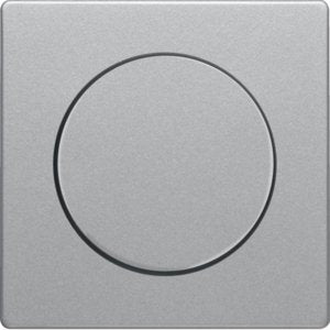 Berker - Abdeckung/Bedienelement für Installationsschalterprogramme Zentralstück alu/lack 11376084 Knopf für Drehdimmer