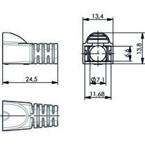 Telegärtner - Knickschutz Knickschutztülle 100001151 RAL 6018, d 6,3 mm − 100 Stück