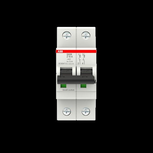 ABB Stotz S&J - Leitungsschutzschalter Sicherungsautomat S202M-Z10 10 kA, 10 A, 2P
