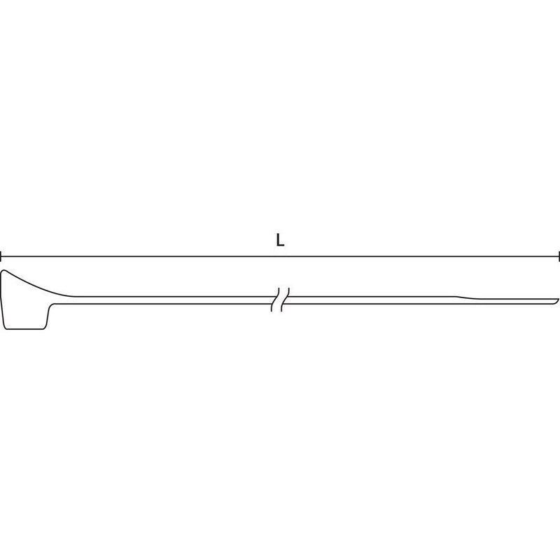 HellermannTyton - Kabelbinder CTT60R PA66 NA 100 205x4,7mm − 100 Stück