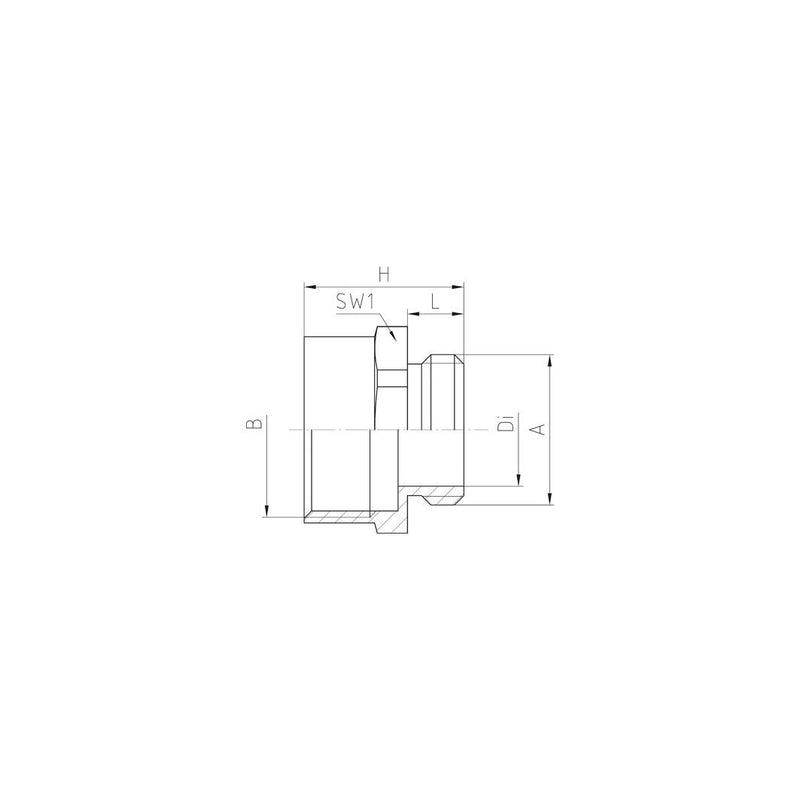 Jacob - Erweiterungs-/Reduzierring MS-Zwischenstutzen 06309M12MU M12/PG 9 − 100 Stück
