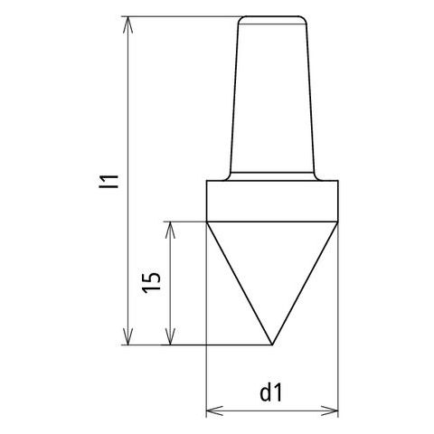 DEHN - Einschlaghilfe für Stab-/Tiefenerder Schlagspitze 620 001 D 20mm TG/tZn